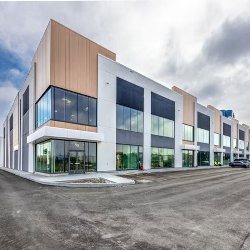 Retail property with glass storefronts